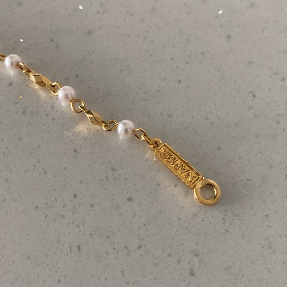 Napier Gold and Pearl Chain Bracelet - Picture 6 of 7
